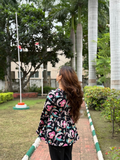 Bitiyaa Floral Top with Bell Sleeves